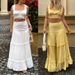 Women's Clothing Seaside Holiday Style Long Skirt Suit New Style Fashionable And Elegant Lace Up Suspender Skirt Two Piece Suit_ecoleips.com