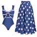 Women's Clothing One Piece Conservative Belly Covering Slim Sexy Skirt Style Beach Skirt Swimsuit Women_ecoleips.com