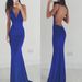 Verve 2025 New Women's Milk Silk Strap Sexy Backless Train Evening Party Dress_ecoleips.com