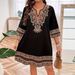 In Stock 2025 Cross-Border Summer New Women's European And American Sexy Floral Black Dress_ecoleips.com