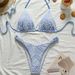 Sexy Floral Print Bikini Swimwear European And American Style Two Piece Swimsuit Tie Up Ins Fresh Cute 2025 Foreign Trade_ecoleips.com
