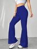 Women's Clothing Fashion Retro Houndstooth High-Waisted Slim Fit Floor-Length Casual Flare Pants For Women For Formal & Casual_ecoleips.com