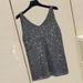 Women’s Clothing Loose Bright Silk Hot Diamond Summer Korean Ice Silk Heavy Knitted Sequined Vest New Style Bottom Outer Wear Sleeveless Top_ecoleips.com