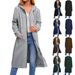 Women's Loose Fitting Long Zipper Cardigan Autumn Winter New Clothing For Independent Websites In Available_ecoleips.com
