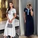 Women's Clothing Denim Tassel Trim Stitching Knitted Dress_ecoleips.com