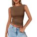 Cross-border European And American 2025 Spring/Summer New Sleeveless Tank For Hot Girls, Slim Fit Y2K Fashion Sexy_ecoleips.com