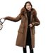 Women's Fashion Cotton-padded Padded Lamb Wool Coat_ecoleips.com