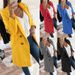 New Solid Lapel Medium Long Button Tweed Coat Women_ecoleips.com