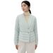 girl Girl Cross-Border Lightweight Down Jacket Women, Short V-Neck, Layer, Inner Wear, White Duck Down, Stylish Slimming Warm Coat_ecoleips.com