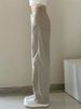 High-waisted Slim Straight-leg Jeans Women, Loose Fit, 2024 Spring/autumn New Style, Slimming, For Tall Individuals,_ecoleips.com