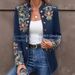 2025 Cross-Border European And American Autumn/Winter New's Fashion Printed Blazer Double-Breasted Coat For_ecoleips.com