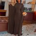 Women's Clothing Two Piece Set Pullover Backless Dress With Mesh Long Shawl Long Sleeved Ribbon Dress_ecoleips.com