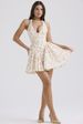 Women's Clothing Sweet Pastoral Style Mini Dress Halter Neck Backless Sexy Spring Summer New Arrivals_ecoleips.com