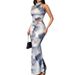 Women's Sexy Two Piece Set Halter Neck Top And High-Waisted Skirt Backless Import Export Foreign Trade Clothing_ecoleips.com