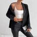 Cross-Border Foreign Trade European And American New Style Black Elegant Fashion Small Blazer Long Sleeve Sequin_ecoleips.com