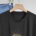 Women's Casual round Neck Short Sleeve T-Shirt Multi-Color Solid Loose Fit Fashionable Sports Top for European And American Style_ecoleips.com