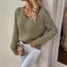 Spring Autumn Knitted Sweater European And American Cross-Border Foreign Trade Women's Fashion Elegant V-Neck_ecoleips.com