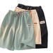 Women's Summer Shorts - Lightweight Ice Silk Breathable Loose Fit Casual Shorts With Embroidery Logo High Elasticity, Multiple Pockets, Straight Leg_ecoleips.com