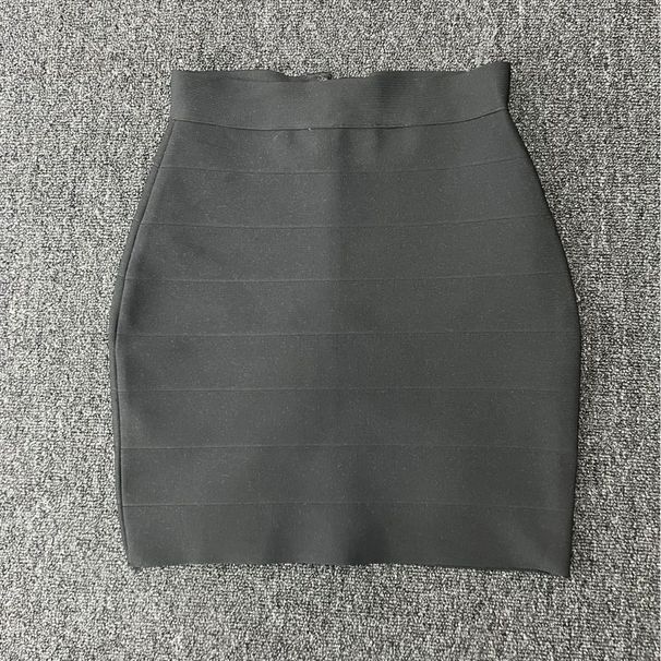 2025 Summer New 4-Color Bandage Fashion Sexy High-Waist Elastic Ultra-Short Bodycon Skirt_ecoleips.com