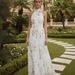 Summer Elegant Printed High Neck Dress Women's Waist Cinching Slim Long Resort Style European American Cross Border Fashion_ecoleips.com