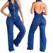 European American Style Women's Slim Fit Sleeveless Denim Jumpsuit Spring Fashion Street Retro Backless New Arrival_ecoleips.com