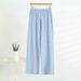 Summer Women's Cotton Viscose Wide Leg Pants Loose Oversized Slimming Straight Leg Homewear Casual Pantalones Mujer_ecoleips.com