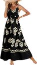 2025 Cross-Border Summer Casual Women's Bohemian Sleeveless Printed Long Layered Beach Dress_ecoleips.com