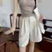 K New Style Of Suit Pants For Women, Slim And High Waisted Straight Leg Pants, Loose And Lazy Wide Leg Pants_ecoleips.com
