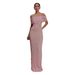 Women's Off Shoulder Solid Color Knit 3D Floral Bodycon Maxi Dress – Elegant Resort Party Gown_ecoleips.com