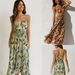 European And American Foreign Trade Summer New Women's Printed Ruffled Strap Dress_ecoleips.com