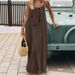 Women's Loose Fit Halter Backless Maxi Dress – Casual Beach Resort Gown 2026_ecoleips.com