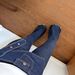 Women's Clothing American Style High-Waisted Flared Jeans For Women Faux Two-Piece Set Trendy Ins Hot Item Comfortable Fit Denim_ecoleips.com