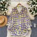 Korean Style Loose Plaid Long Sleeved Cardigan Breathable Shirt Women's Spring Commuting Boyfriend Lazy Sun Protection Top Skin Friendly_ecoleips.com