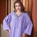 Lavender Embellished Kaftan Dress With Hand-Sewn Crystals – Elegant Modest Long Sleeve Maxi (S-XXL)_ecoleips.com