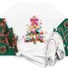 Eurean And American Cross-border Foreign Trade Women's Clothing Christmas Tree Print Round-neck Short-sleeve T-shirt_ecoleips.com