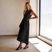 European And American Cross-border Women's New 2026 White Elegant, Fashionable, Casual And Versatile Sleeveless Long Dress_ecoleips.com