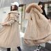 Women's Clothing Cotton Jacket Long Loose Embroidery, Detachable, New Style, Plus Velvet Workwear, Cotton Padded Jacket, Thickened Coat_ecoleips.com