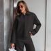 Autumn And Winter New Lapel Long-sleeved Zipper Woolen Jacket Fashion Loose Casual Women's Jacket_ecoleips.com