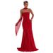 Women's Elegant Sleeveless Chiffon Long Dress D25DS477 European American Style Solid Color Strapless Patchwork with Ribbon Autumn Winter New_ecoleips.com