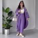 Women's Clothing Commuter Long Sleeve Two piece Suit Three dimensional Butterfly Decoration Thin Breathable_ecoleips.com