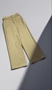 New Women's Straight Leg Pants With Buttons Elastic Waistband Multiple Pockets Comfortable Stretch Polyester Casual Trousers For Daily Wear_ecoleips.com