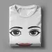 Round Neck Short Sleeve Clothing Summer Novelty Harajuku Streetwear Robot Robloxs Woman Face Game Tshirt Aesthetic Clothes_ecoleips.com