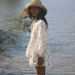 K New Arrival Little Chiffon Dress Set With Puff Sleeves, High Neck, Ruffles, And Floral Print Shorts_ecoleips.com