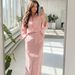 Summer Women's Slim Fit Long Sleeve Dress Style Versatile Lapel Button H-Line Straight Everyday Clothing_ecoleips.com