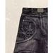 European American Cross-border Slim-fit Vintage Black And Gray Straight-leg Jeans, High Men's Street Fashion Pants_ecoleips.com