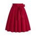 Women's Retro Hepburn Pocket Bow Skirts European American Style Belts Cross Border E Commerce Top Selling Item Amazon Clothing_ecoleips.com