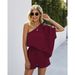 Women's Clothing Sexy off-the-shoulder loose-fitting romper for the home_ecoleips.com