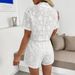 Women's Summer Fashionable Casual Solid Color Short Sleeve Pant Set New Arrival_ecoleips.com