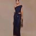 Women's Clothing High End Boutique Fashionable Hot Diamond Oblique Shoulder Hollow Waist Fishtail Sleeveless Dress Evening Dress_ecoleips.com