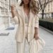 Aria Basics European And American Cross-Border Trade Women's Clothing Short Textured Casual Top Long Sleeve Jacket Coat_ecoleips.com
